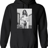 Ana De Armas Pwa Hoodie - Retro Graphic Pullover Hoodie for Men & Women - Black