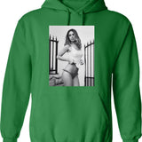 Ana De Armas Pwa Hoodie - Retro Graphic Pullover Hoodie for Men & Women - Green