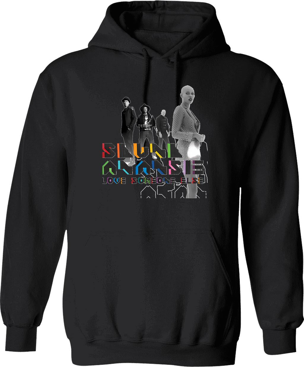 Anansie Skunk Essential Hoodie - Retro Graphic Pullover Hoodie for Men & Women - Black