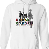 Anansie Skunk Essential Hoodie - Retro Graphic Pullover Hoodie for Men & Women - White