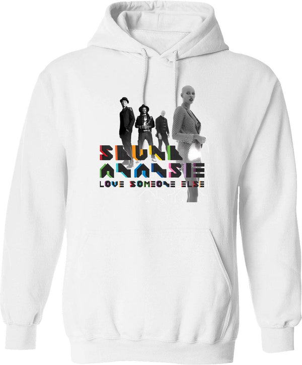 Anansie Skunk Essential Hoodie - Retro Graphic Pullover Hoodie for Men & Women - White