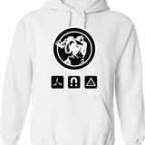 And One Band (trilogy) Classic Hoodie - Retro Graphic Pullover Hoodie for Men & Women - White