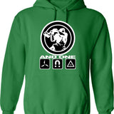 And One Band (trilogy) Classic Hoodie - Retro Graphic Pullover Hoodie for Men & Women - Green