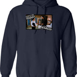 And Why Is The Carpet All Wet Todd I Dont Know Margo Graphic Pullover Hoodie - Navy