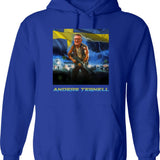Anders Tegnell Action Hero Sweden Hoodie - Retro Graphic Pullover Hoodie for Men & Women - Blue