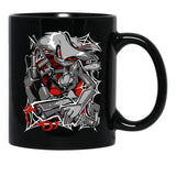 Angel Dust Demon Design - Hazbin Hotel Essential Black Coffee Mug, Gift Coffee Mug - Black