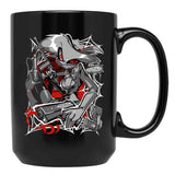 Angel Dust Demon Design - Hazbin Hotel Essential Black Coffee Mug, Gift Coffee Mug