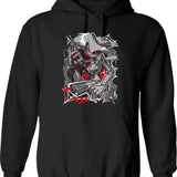 Angel Dust Demon Design - Hazbin Hotel Essential Graphic Pullover Hoodie - Black