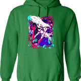 Angel Dust - Hazbin Hotel Classic T-Hoodie23 Black Graphic Pullover Hoodie - Green