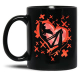 Angel Dust Valentines Day - Hazbin Hotel Premium Black Coffee Mug, Gift Coffee Mug