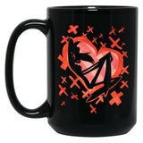 Angel Dust Valentines Day - Hazbin Hotel Premium Black Coffee Mug, Gift Coffee Mug - Black