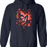 Angel Dust Valentines Day - Hazbin Hotel Premium Graphic Pullover Hoodie - Navy