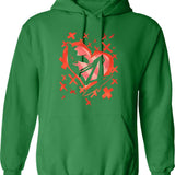 Angel Dust Valentines Day - Hazbin Hotel Premium Graphic Pullover Hoodie - Green