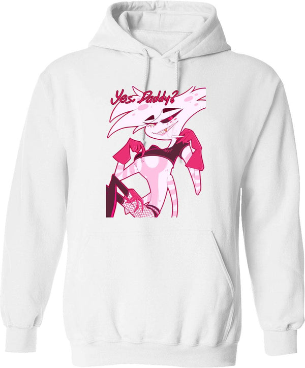 Angel Dust - Yes Daddy Classic Graphic Pullover Hoodie - White