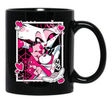Angel Dust and Fat Nugget Selfie - Hazbin Hotel Essential Black Coffee Mug, Gift Coffee Mug - Black