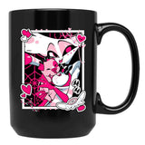 Angel Dust and Fat Nugget Selfie - Hazbin Hotel Essential Black Coffee Mug, Gift Coffee Mug