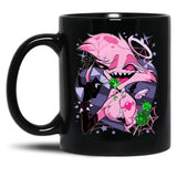 Angel Dusts Tricks and Treats Essential Black Coffee Mug, Gift Coffee Mug
