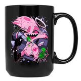 Angel Dusts Tricks and Treats Essential Black Coffee Mug, Gift Coffee Mug
