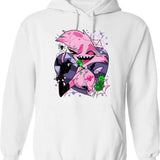 Angel Dusts Tricks and Treats Essential Graphic Pullover Hoodie - White