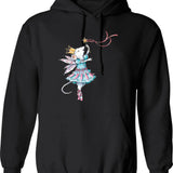 Angelina Ballerina Hoodie - Retro Graphic Pullover Hoodie for Men & Women - Black