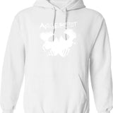 Angerfist Classic T-Hoodie Graphic Pullover Hoodie - White