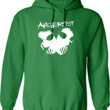 Angerfist Classic T-Hoodie Graphic Pullover Hoodie - Green