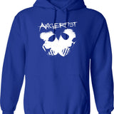 Angerfist Classic T-Hoodie Graphic Pullover Hoodie - Blue