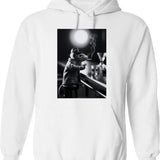 Animal Instinct - Mouse Noir Hoodie - Retro Graphic Pullover Hoodie for Men & Women - White