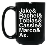 Animorphs Lineup List Coffee Mug Black Coffee Mug, Gift Coffee Mug - Black