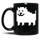 Annoying Dog - Undertale Black Coffee Mug, Gift Coffee Mug