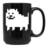 Annoying Dog - Undertale Black Coffee Mug, Gift Coffee Mug