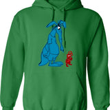 Ant And Aardvark (1) Hoodie - Retro Graphic Pullover Hoodie for Men & Women - Green