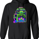 Anxiety Attack Hoodie - Retro Graphic Pullover Hoodie for Men & Women - Black