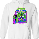 Anxiety Attack Hoodie - Retro Graphic Pullover Hoodie for Men & Women - White