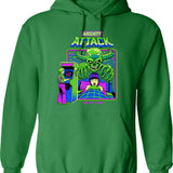 Anxiety Attack Hoodie - Retro Graphic Pullover Hoodie for Men & Women - Green