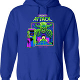 Anxiety Attack Hoodie - Retro Graphic Pullover Hoodie for Men & Women - Blue
