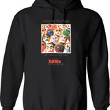 Anxiety Has Many Faces Hoodie - Retro Graphic Pullover Hoodie for Men & Women - Black