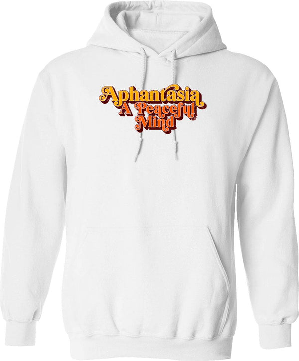 Aphantasia - A Peaceful Mind Retro Vintage Aphantasia Hoodie - White