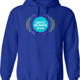April 23rd National Day Of Silence Graphic Glsen Hoodie - Blue