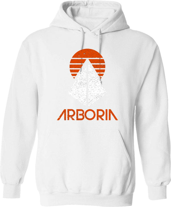 Arboria Institute (VintageDistressed) Classic Graphic Pullover Hoodie - White