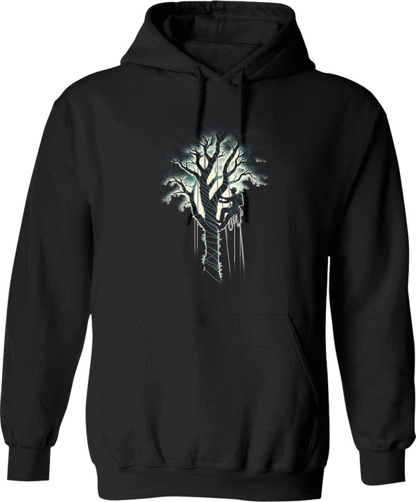 Arborist Tree Climber Vintage Trimmer Art Hoodie - Black