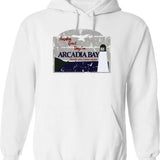 Arcadia Bay Hoodie - Retro Graphic Pullover Hoodie for Men & Women - White