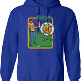 Archery For Beginners Hoodie - Retro Graphic Pullover Hoodie for Men & Women - Blue