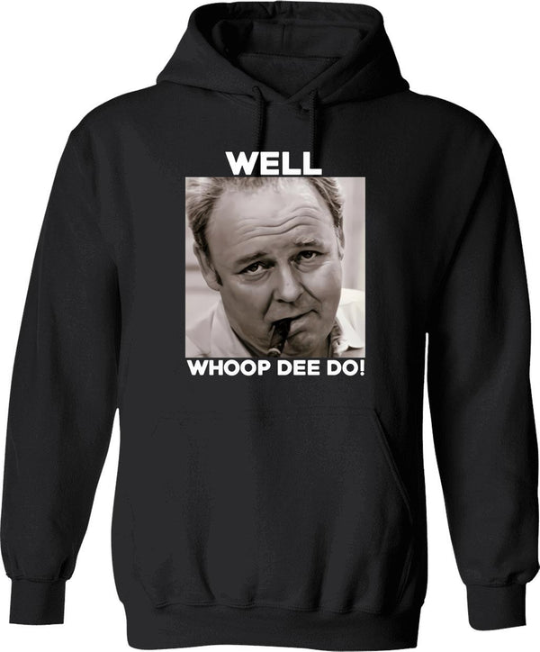 Archie Bunker Funny 70s Tv Quote Whoop Dee Do Fan Vintage Men Gift Hoodie - Black