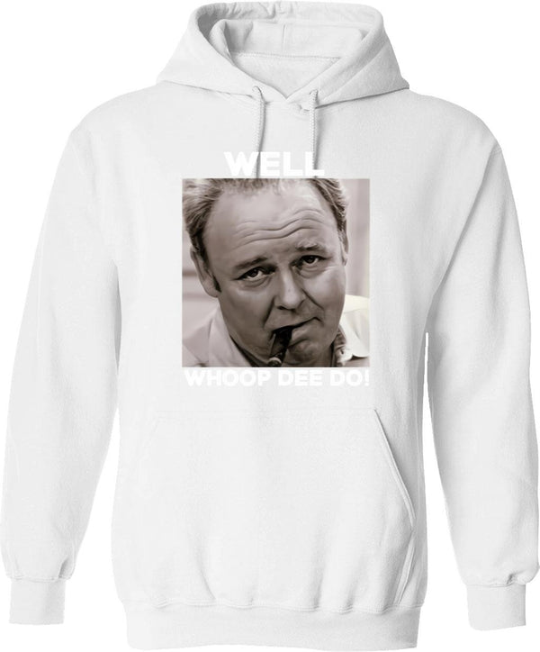 Archie Bunker Funny 70s Tv Quote Whoop Dee Do Fan Vintage Men Gift Hoodie - White