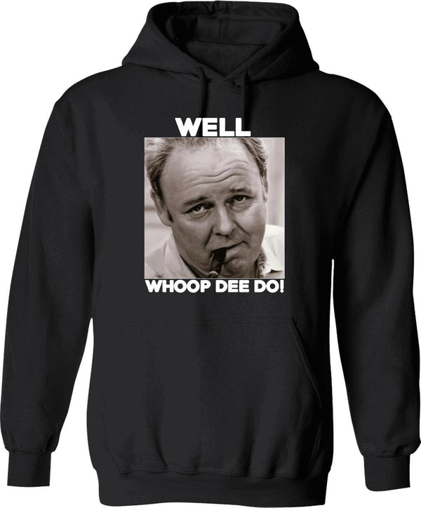 Archie Bunker Funny 70s V Quote Whoop Dee Do Fan Vintage Men Gift Ee Hoodie - Black
