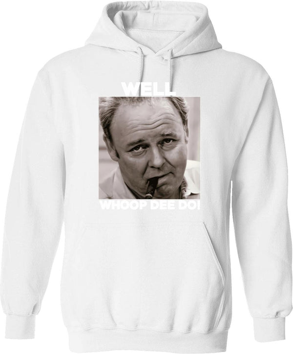 Archie Bunker Funny 70s V Quote Whoop Dee Do Fan Vintage Men Gift Ee Hoodie - White
