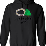 Are We There Yet (1) Hoodie - Retro Graphic Pullover Hoodie for Men & Women - Black
