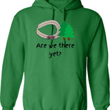 Are We There Yet (1) Hoodie - Retro Graphic Pullover Hoodie for Men & Women - Green