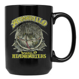 Armadillo World Headquarters 1970 Black Coffee Mug, Gift Coffee Mug